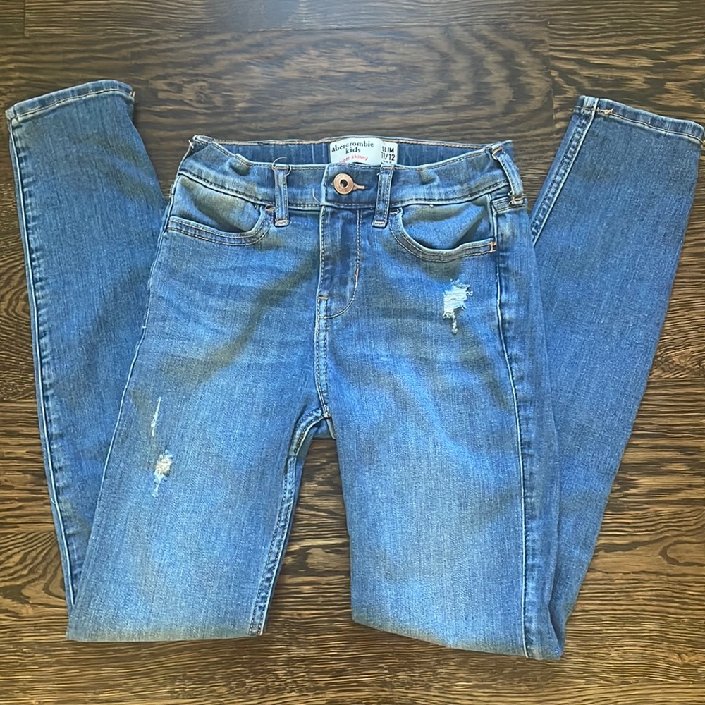 Abercrombie kids super skinny girl’s jeans